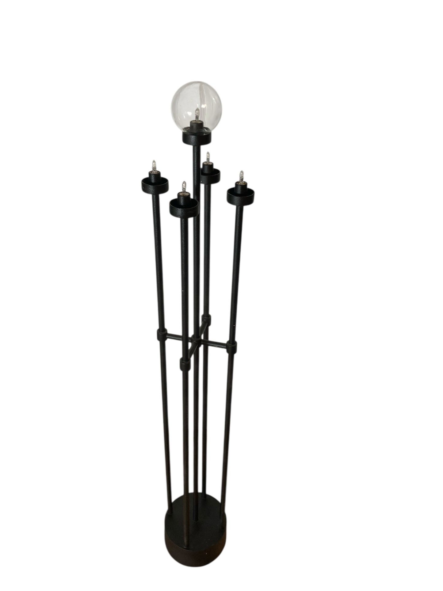 A pair of Italian metal floor lamps