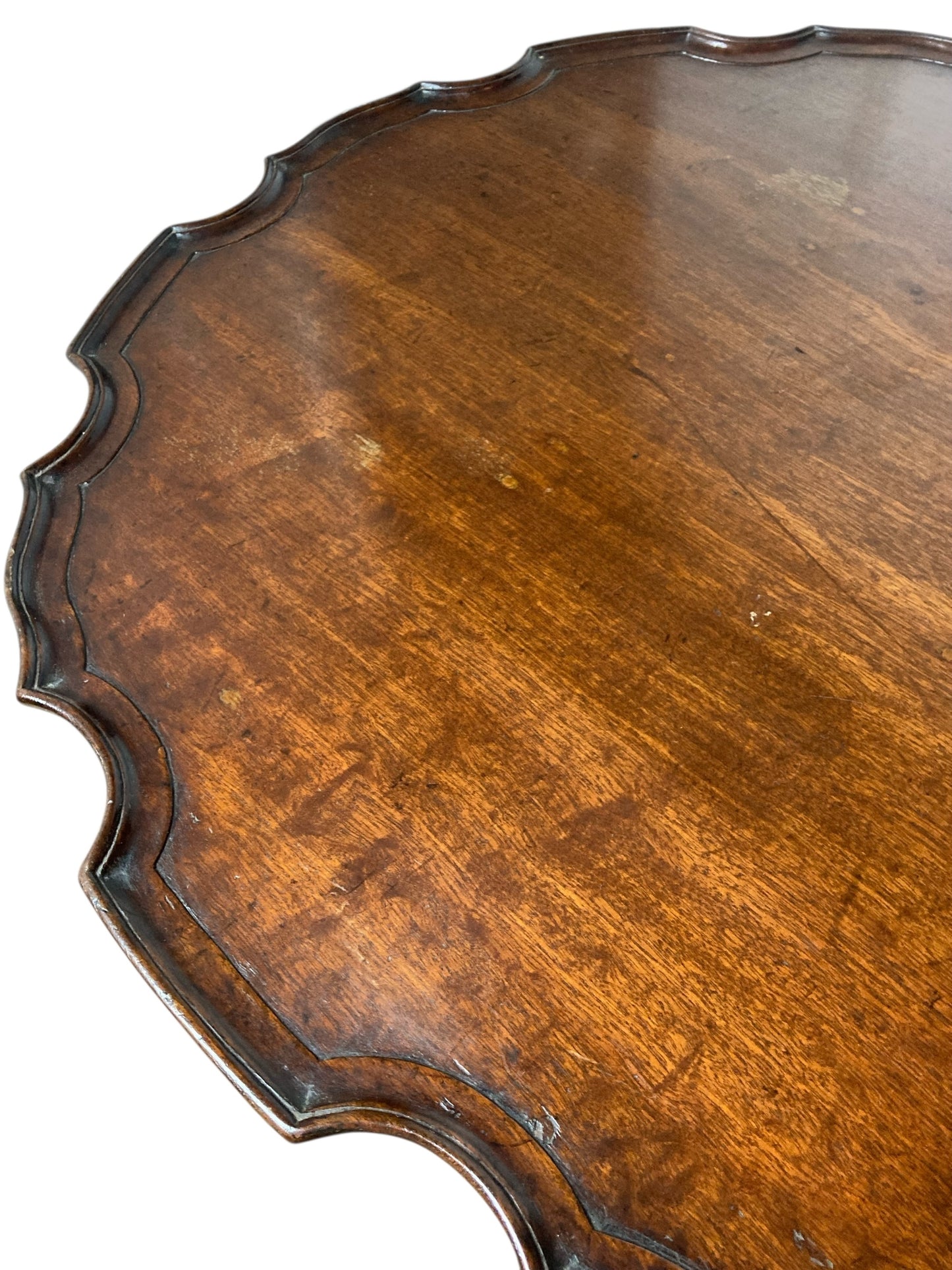 Mahogany George III Stlye Pie Crust Table on Tri Legs