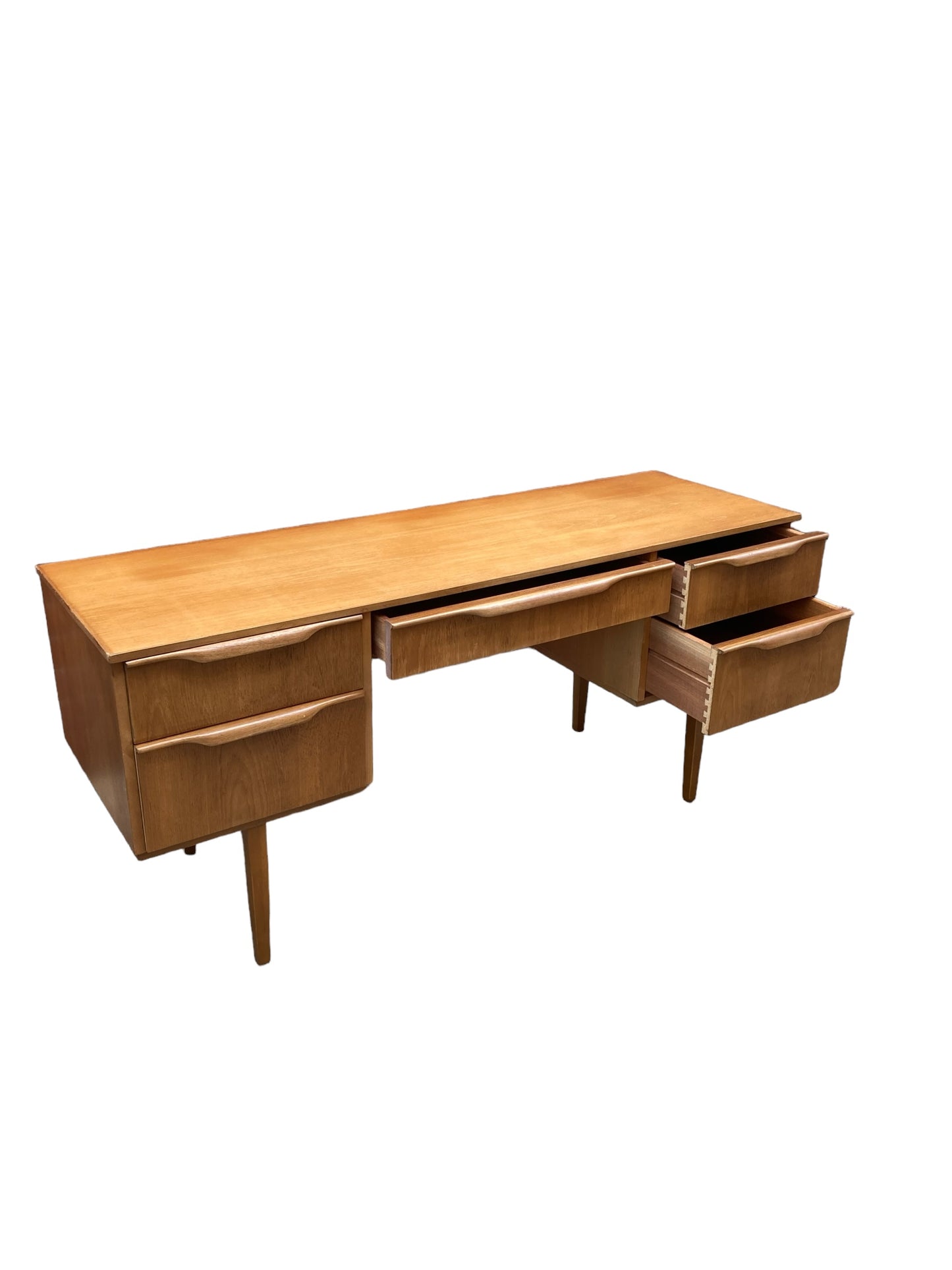 Mid Century Teak Five Drawer Austinsuite Low Desk/Dresser