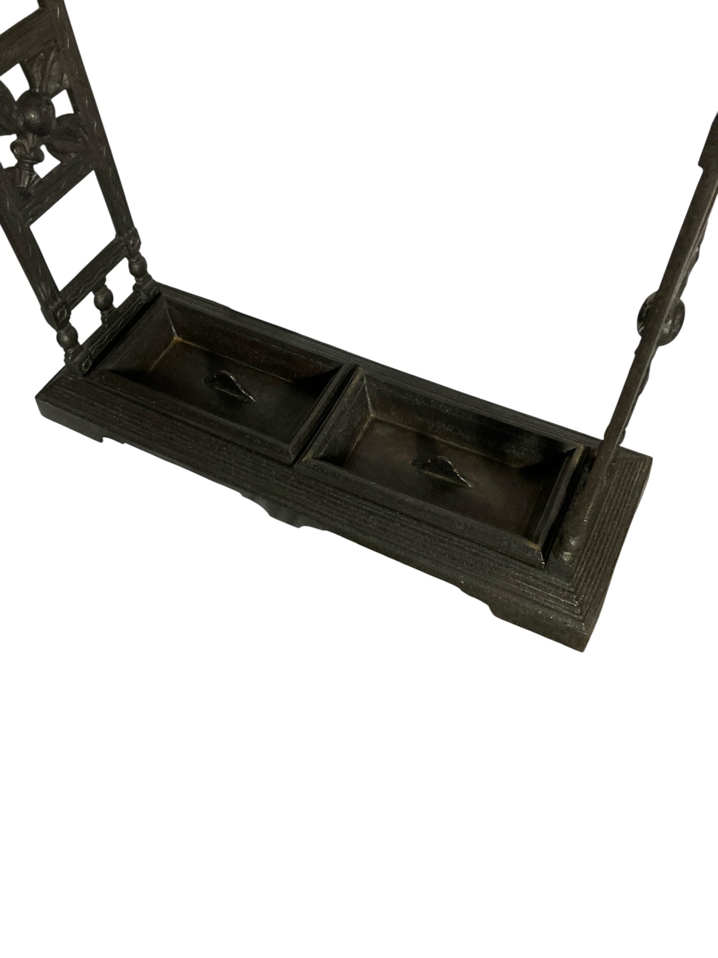 Victorian Cast Iron Umberella Stand with removable drip trays