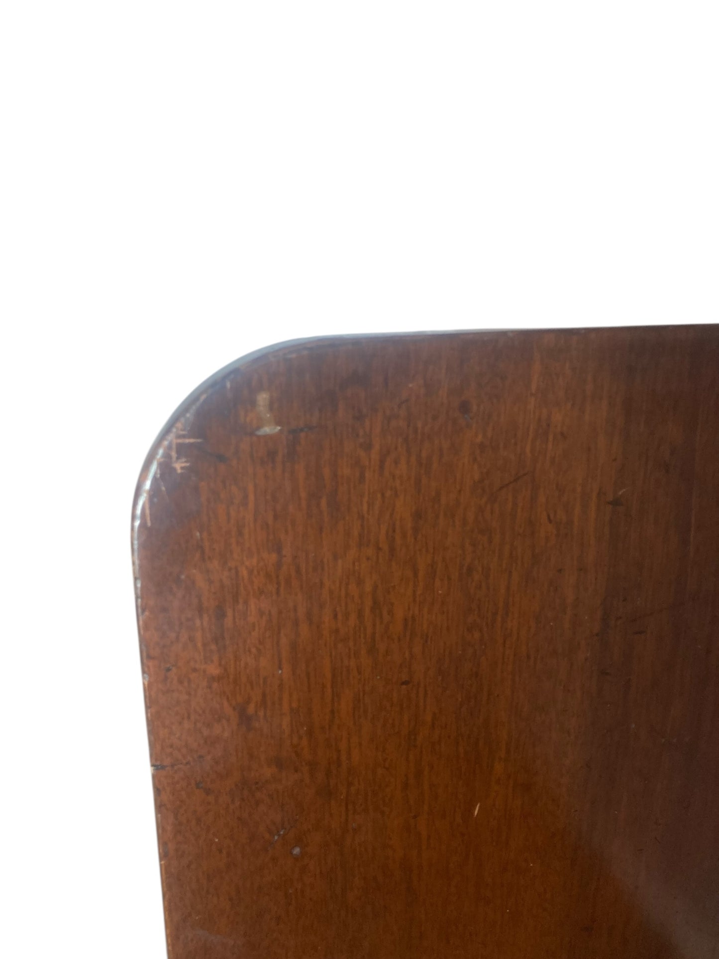 Georgian mahogany Tilt top table on brass castors