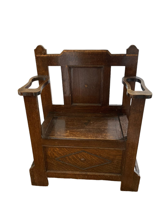 Early 20th Century Oak hall seat or Monks Bench