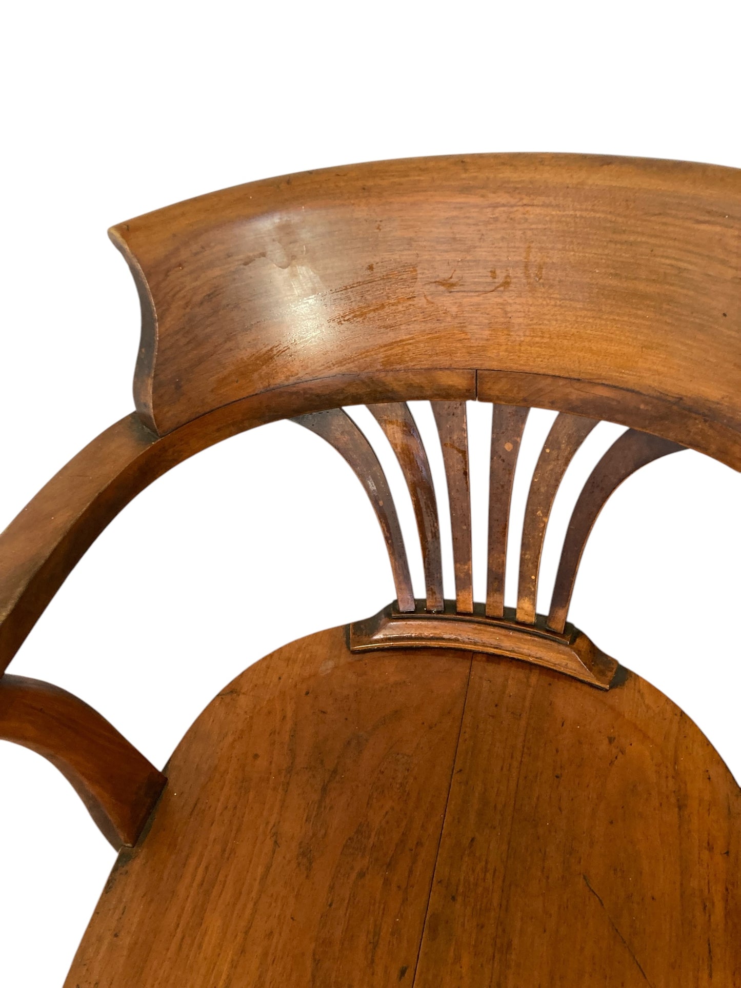 Antique Victorian Oak Desk Office or Side Chair 1890's Original Condition