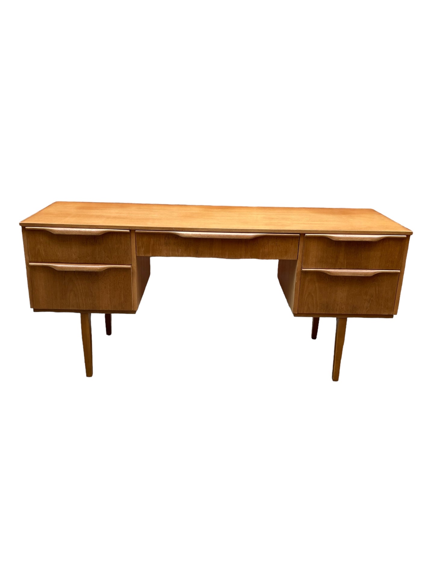 Mid Century Teak Five Drawer Austinsuite Low Desk/Dresser