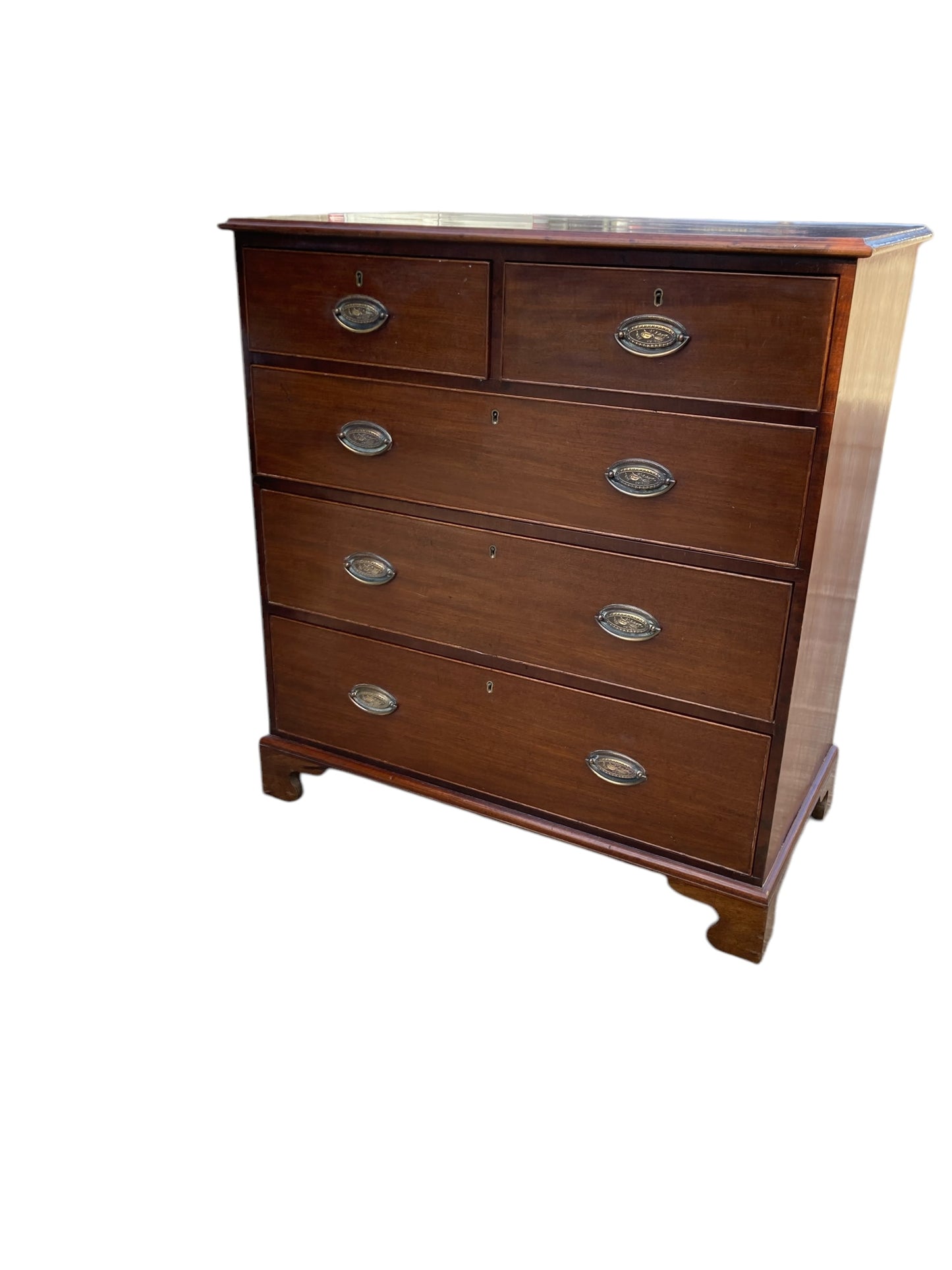 Georgian Mahogany Two over three Five drawer Chest