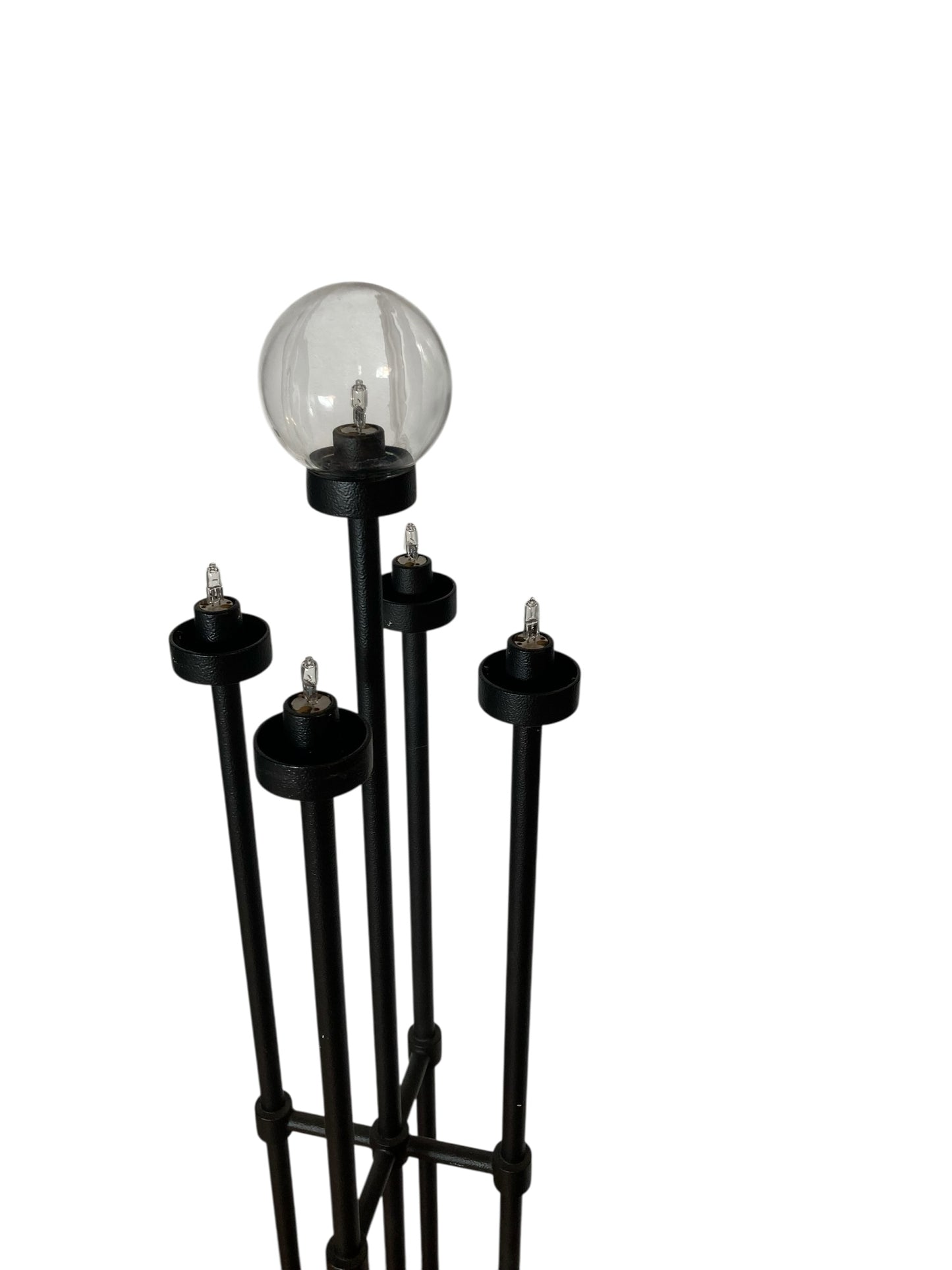 A pair of Italian metal floor lamps