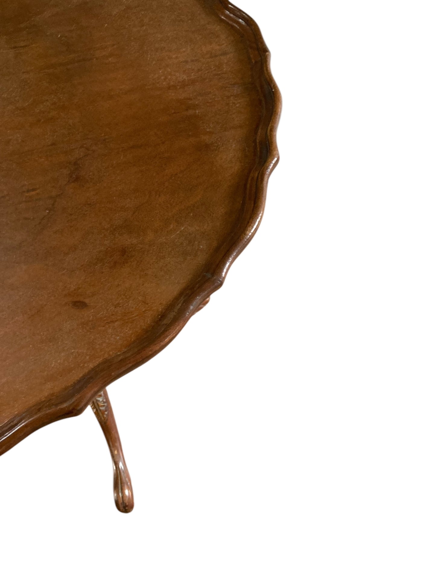 George III Mahogany Pie Crust Tilt top table late 1800's