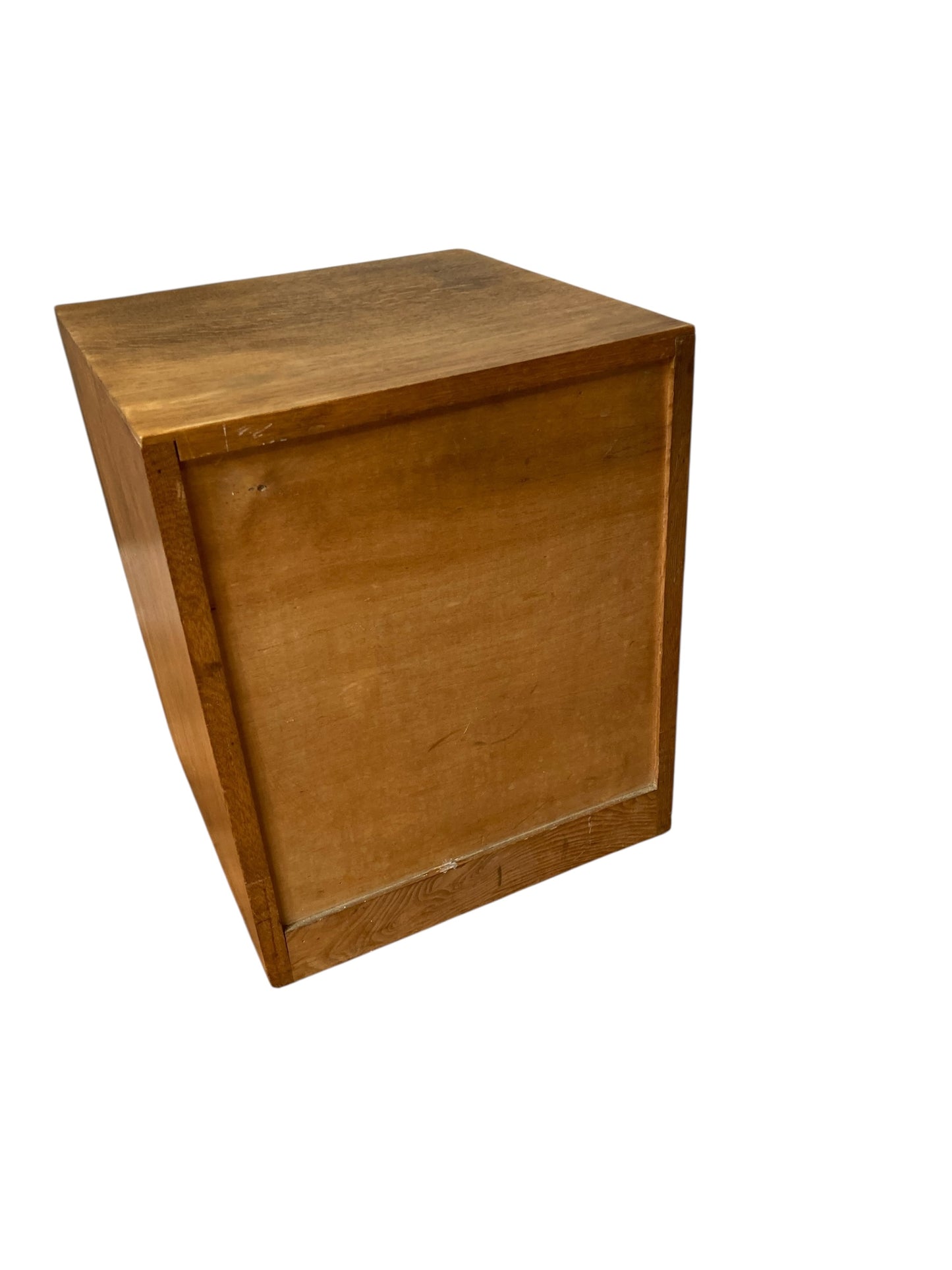 Mid Century Small Oak 3 drawer pedestal chest