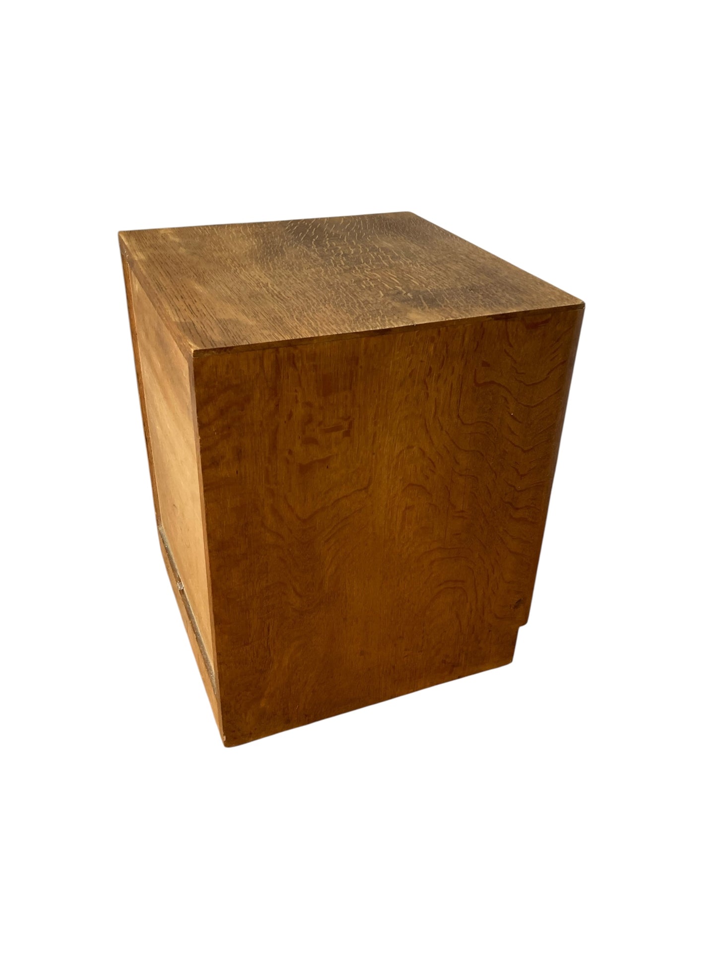 Mid Century Small Oak 3 drawer pedestal chest