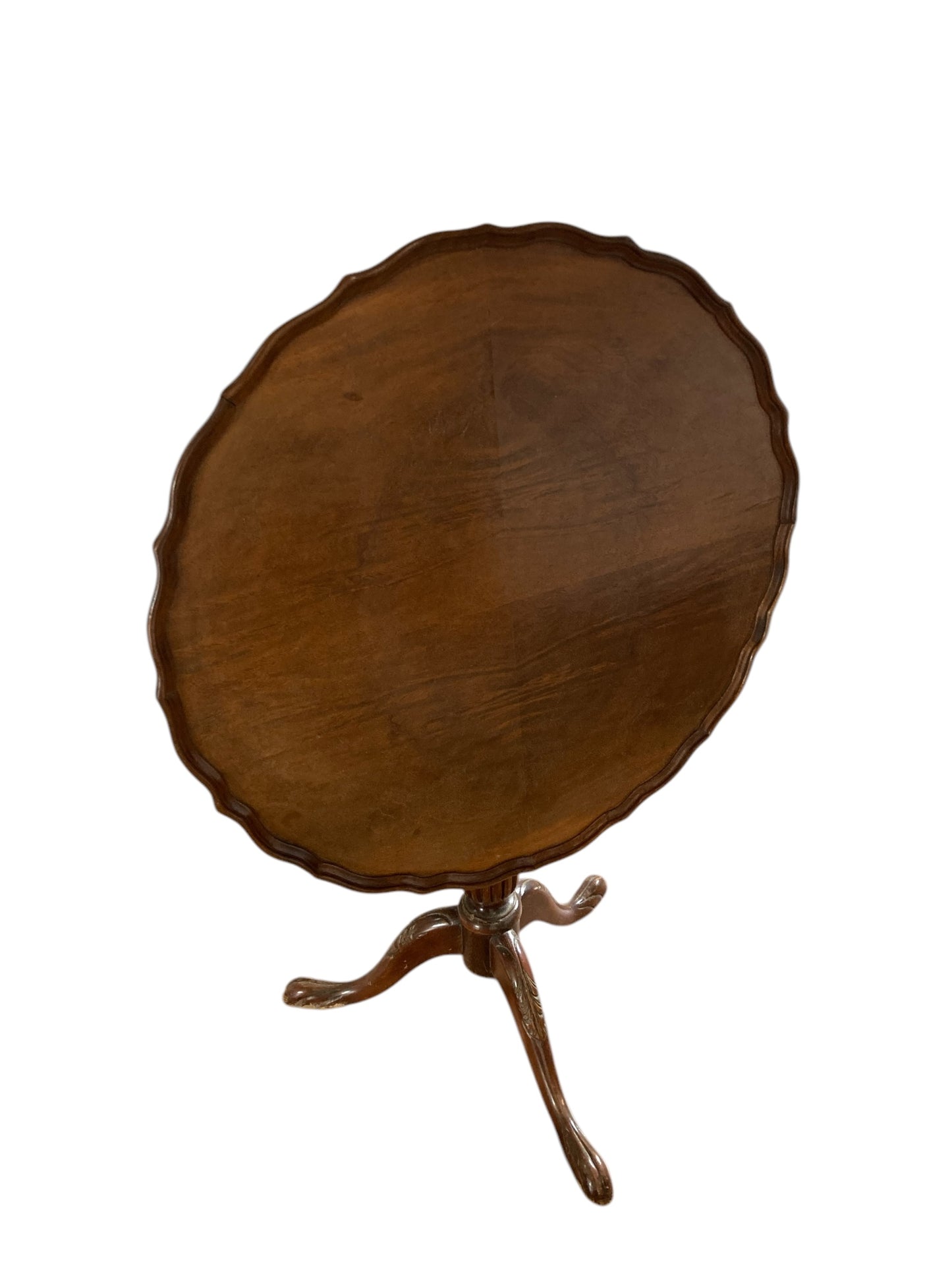 George III Mahogany Pie Crust Tilt top table late 1800's