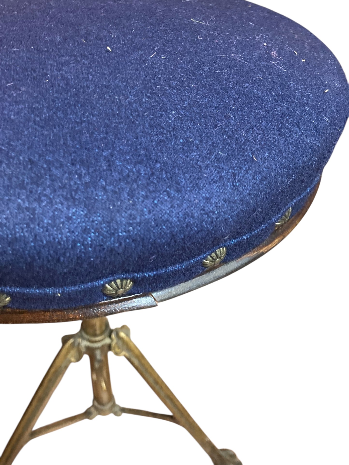 Vintage Brass Extendable Piano or drum stool