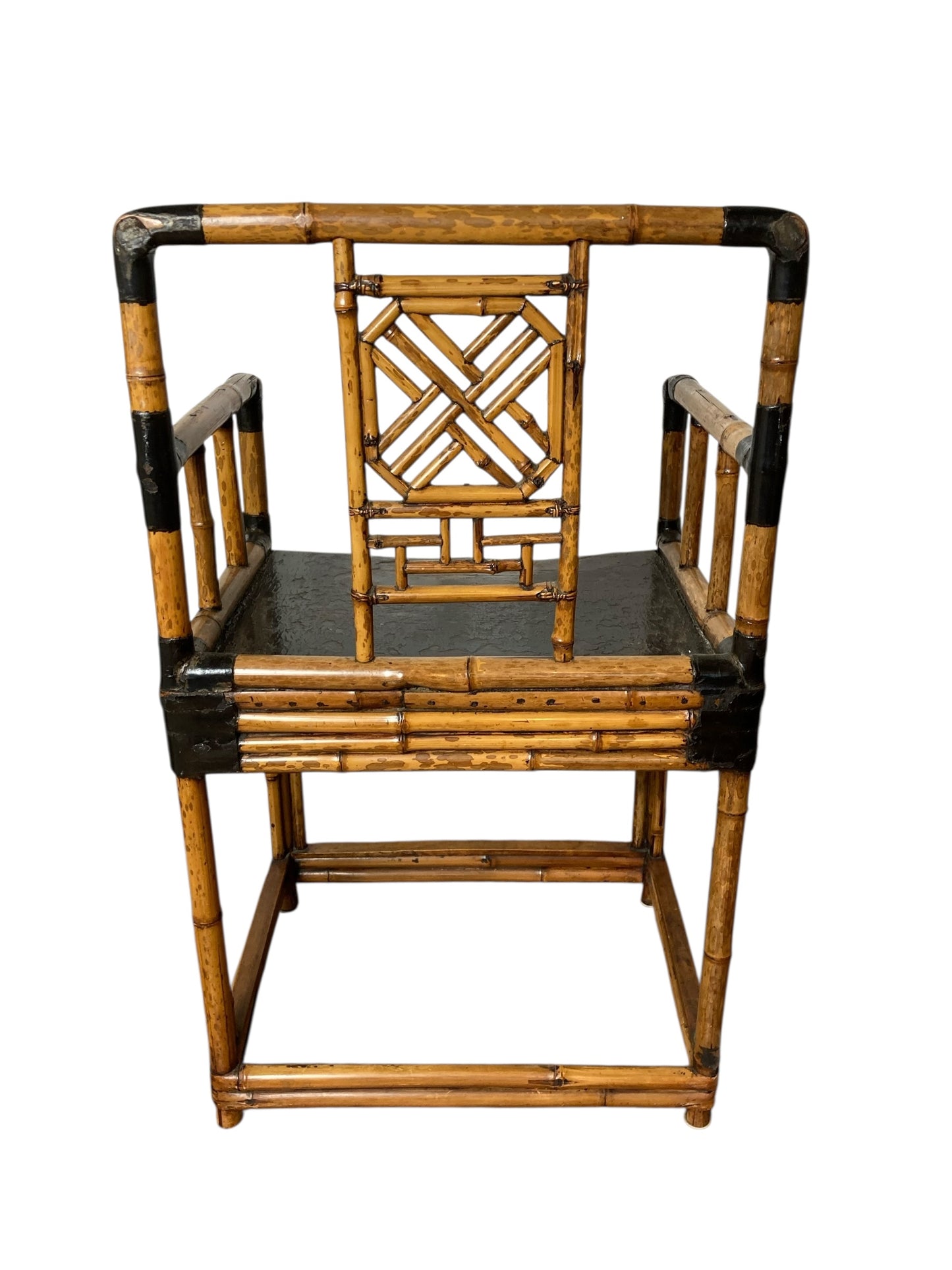 Mid Century Pavillion Chinoiserie Bamboo Armchair or Sidechair