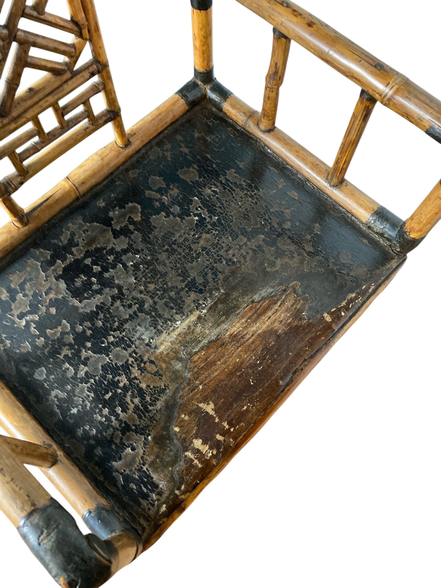 Mid Century Pavillion Chinoiserie Bamboo Armchair or Sidechair