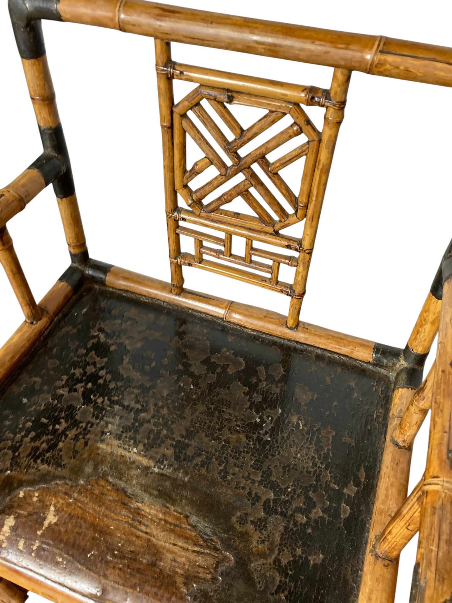 Mid Century Pavillion Chinoiserie Bamboo Armchair or Sidechair