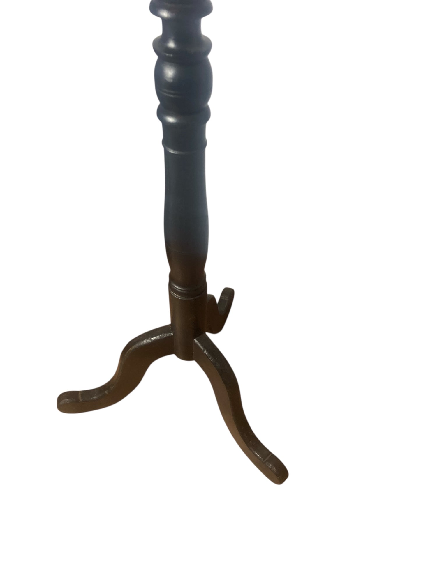 A pair of Tall Ebonised Tri Leg Torcheres