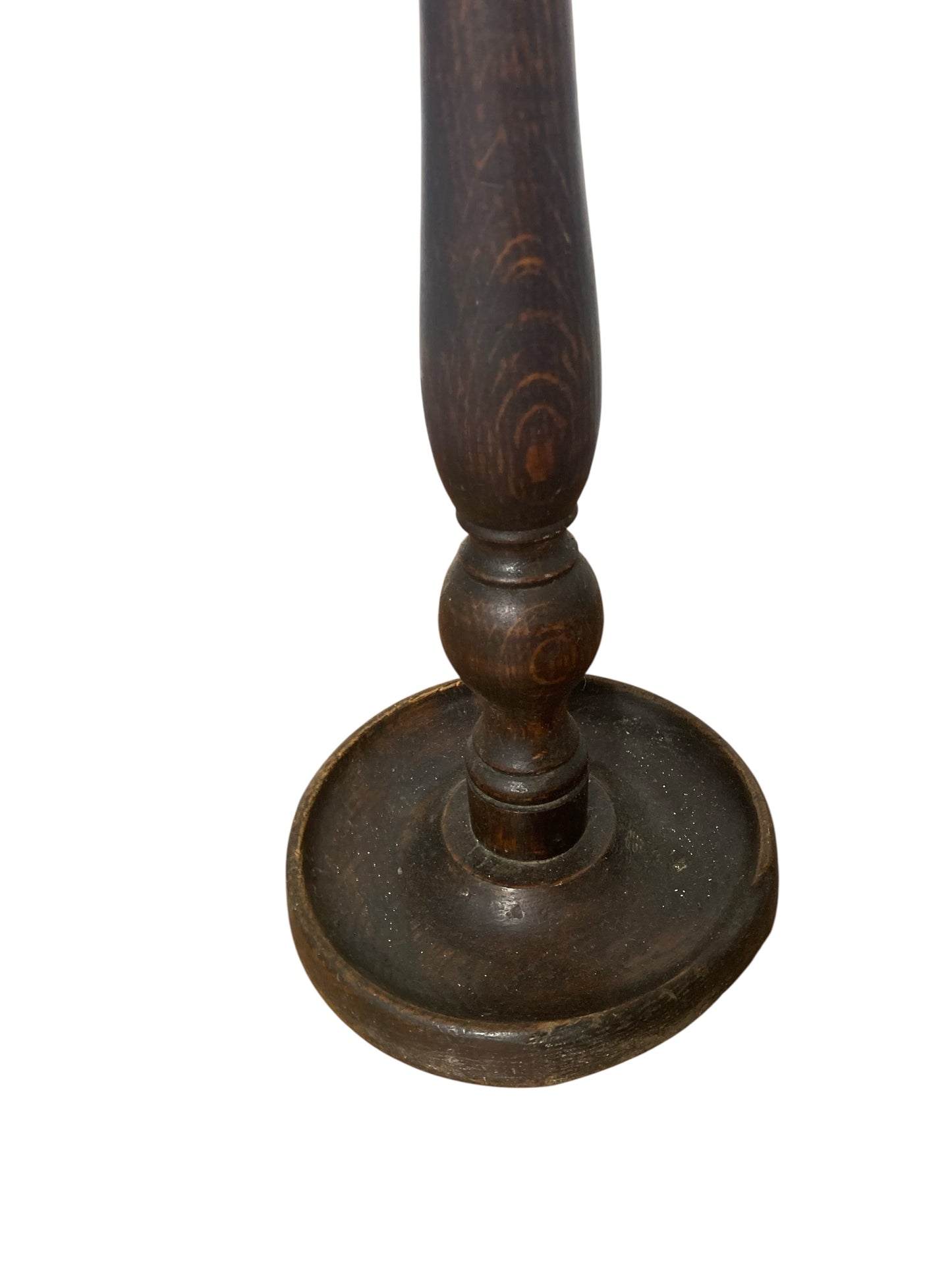 Antique turned wooden candle holder Circa 1800's