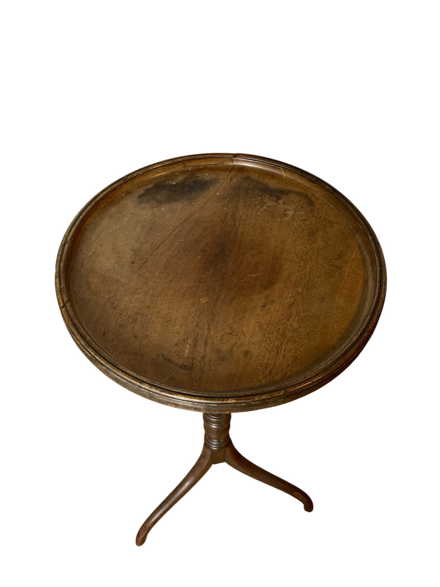 Mahogany Side, wine Table or Plant Stand on Tri Legs 19th Century