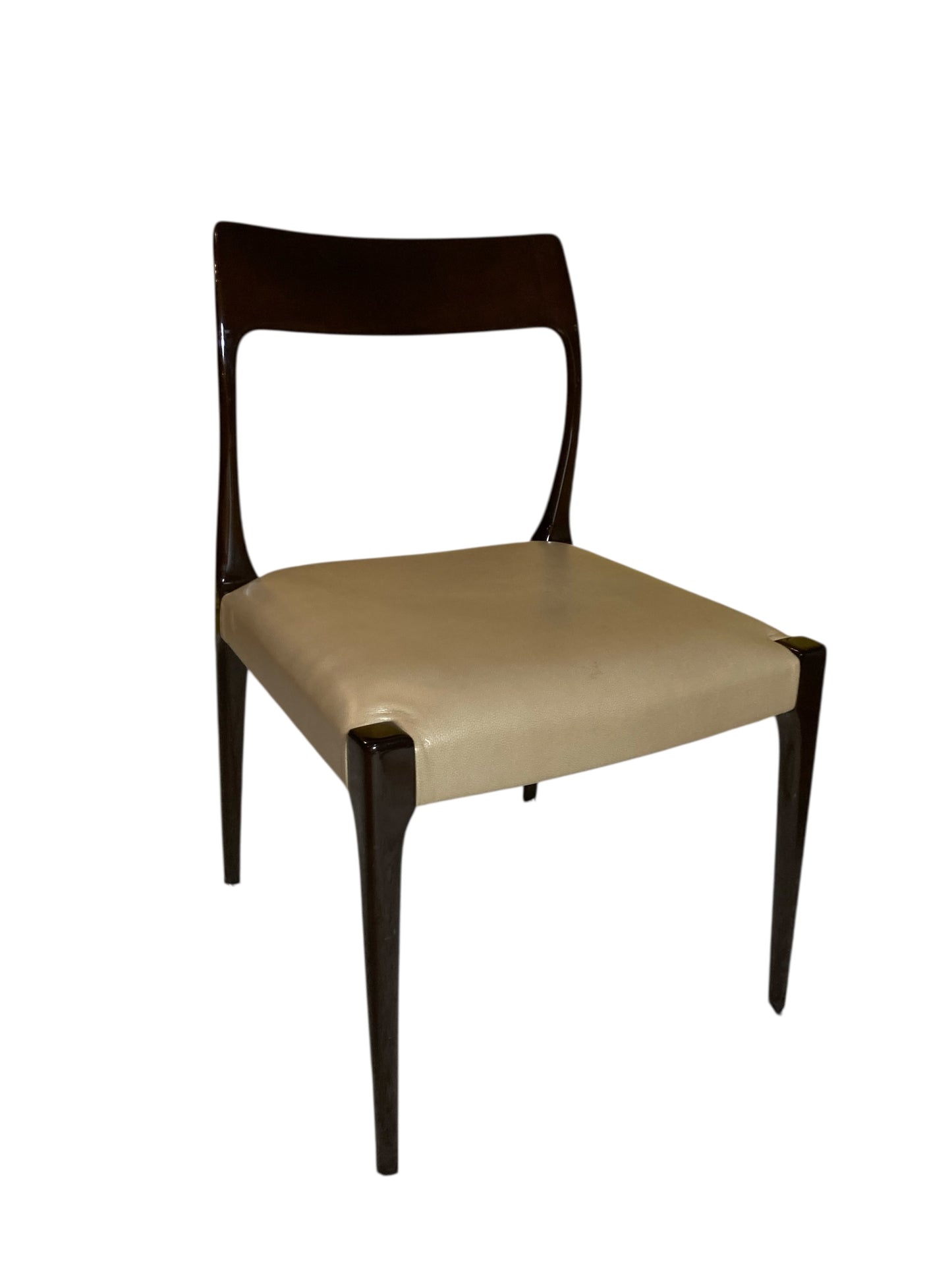 Set of Two Mid Century Style Laskasa Karen Laquered Dining Chairs