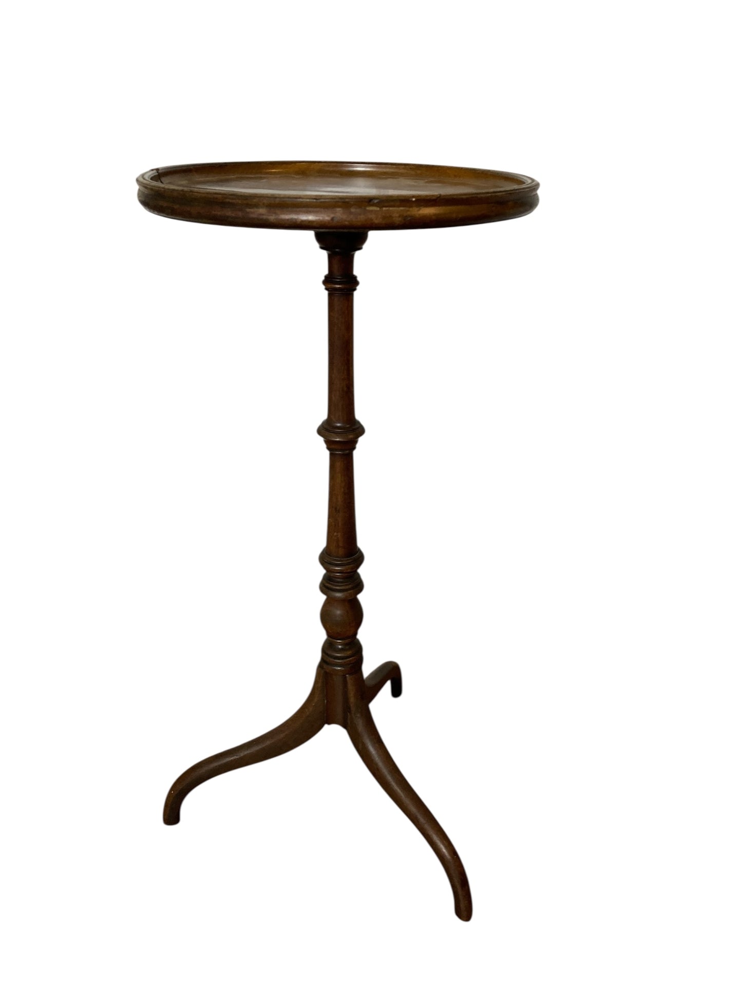Mahogany Side, wine Table or Plant Stand on Tri Legs 19th Century