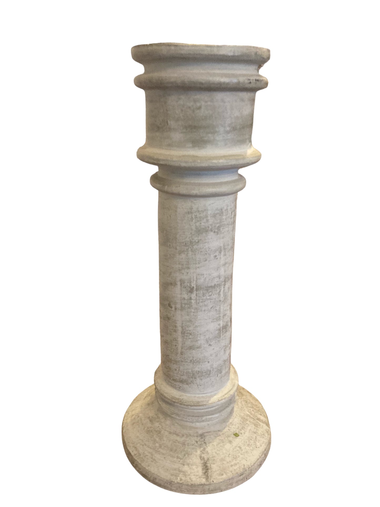 Pair Of Large Floor Standing Ceramic Floor Candle Holders