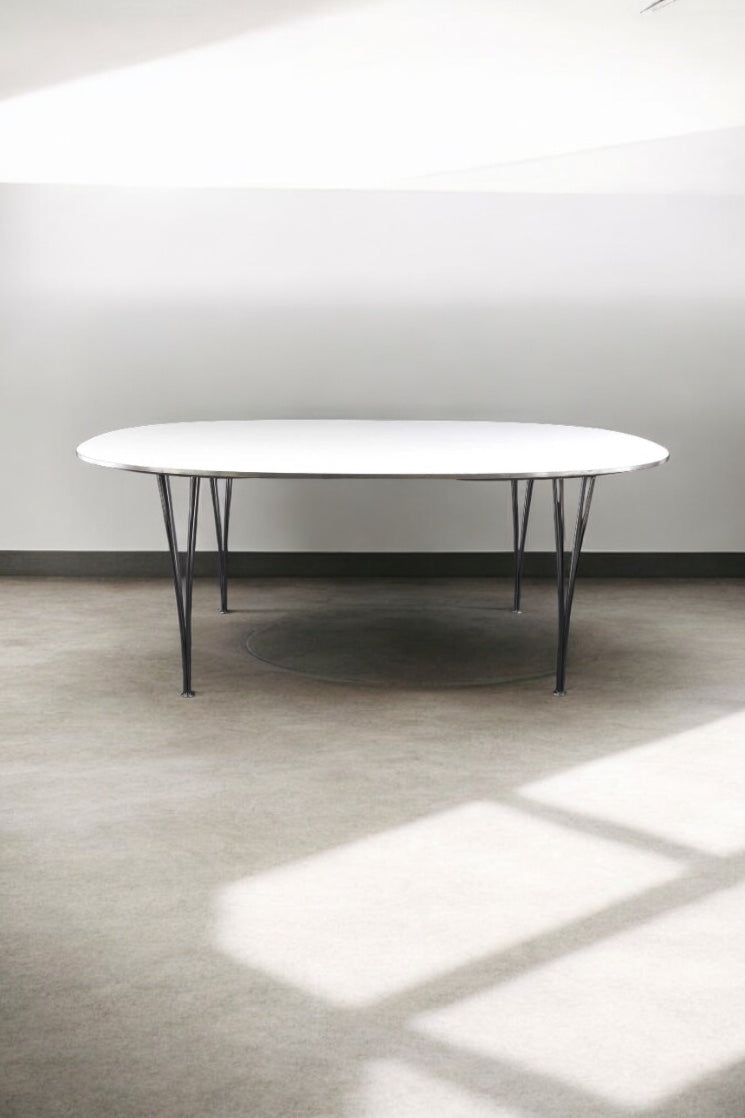 A Danish Fritz Hansen 'Super-Ellipse' table,