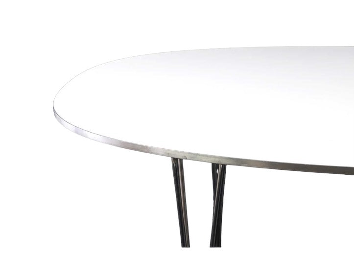 A Danish Fritz Hansen 'Super-Ellipse' table,