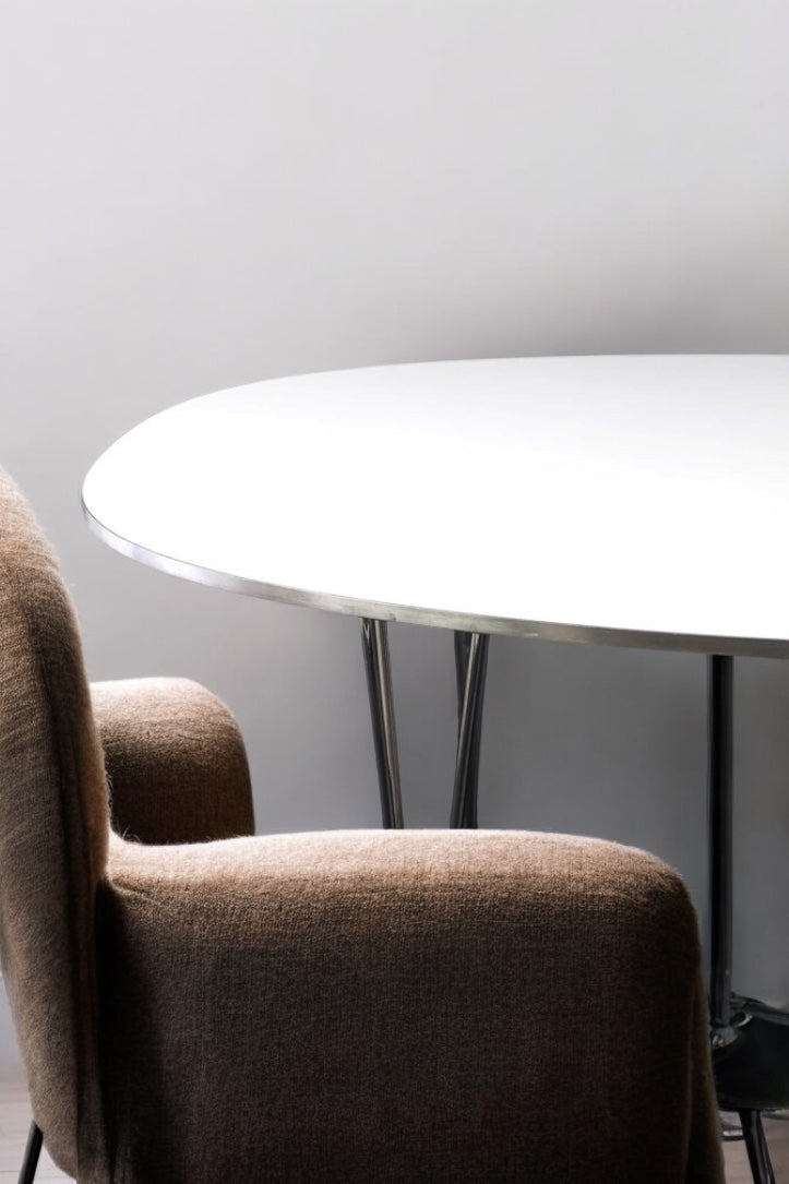 A Danish Fritz Hansen 'Super-Ellipse' table,