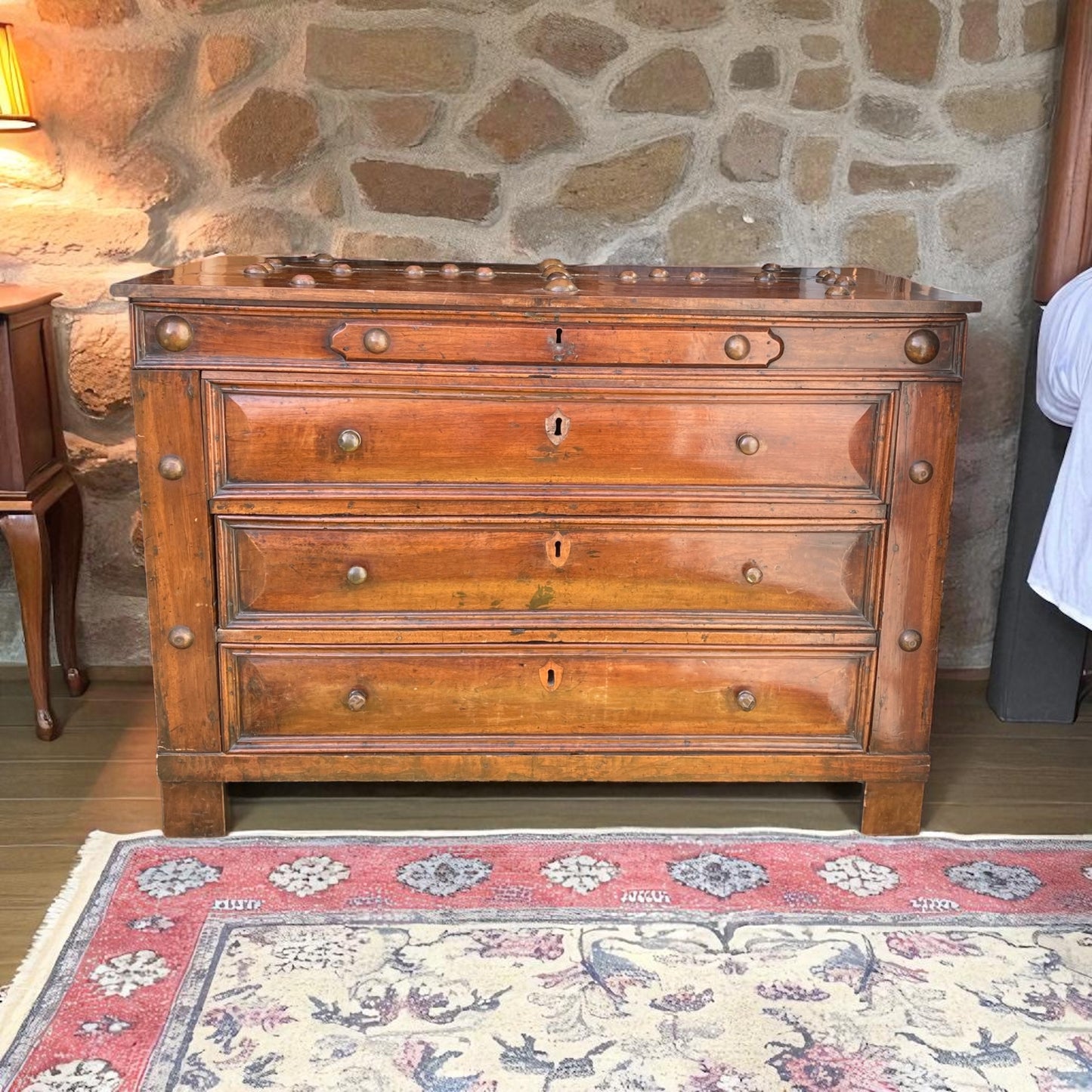 Dutch Walnut Commode Late 18TH Century with hinged Lidded top