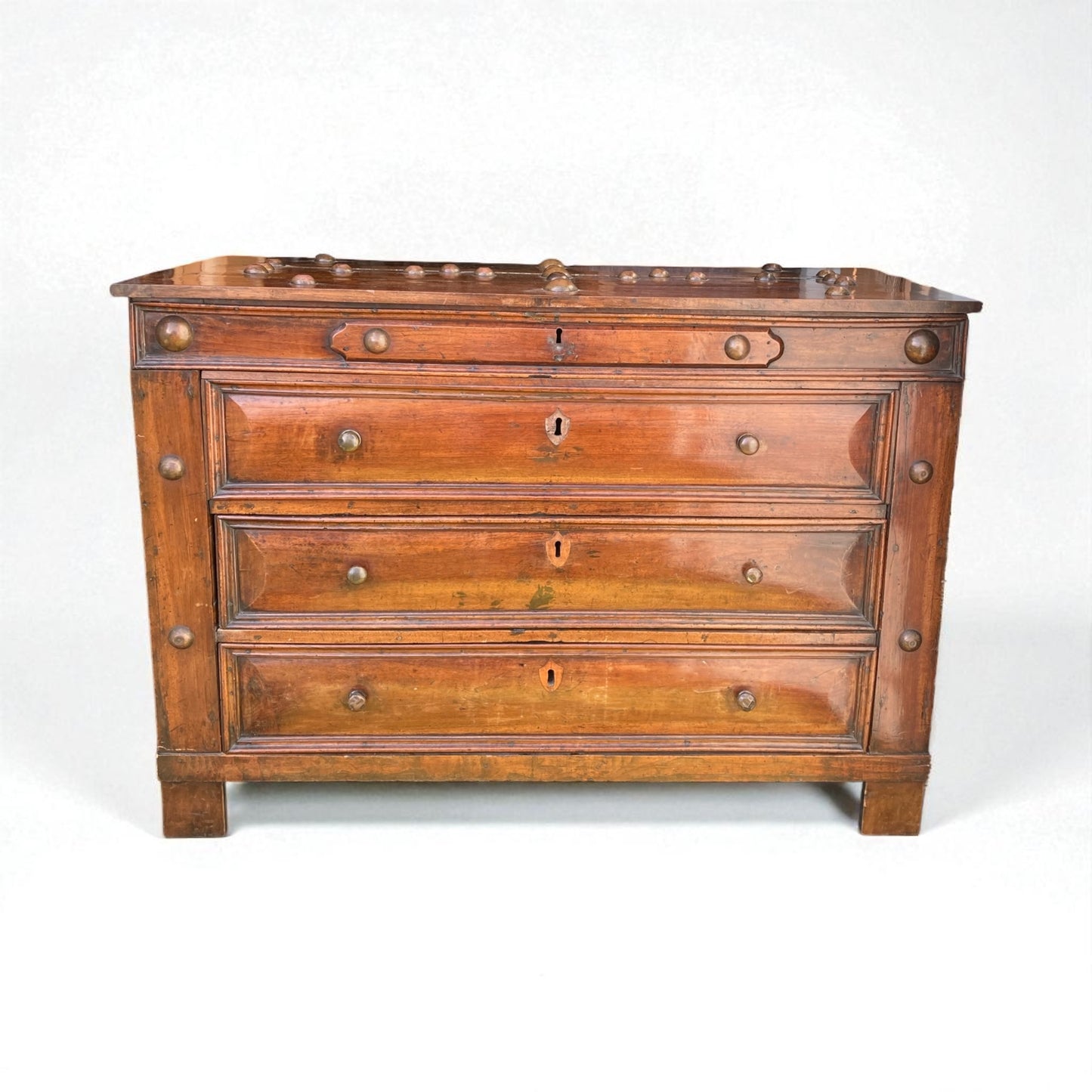 Dutch Walnut Commode Late 18TH Century with hinged Lidded top