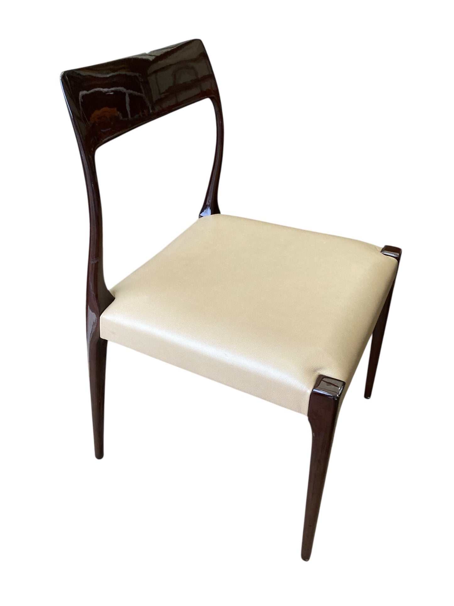 Set of Four Mid Century Style Laskasa Karen Laquered Dining Chairs