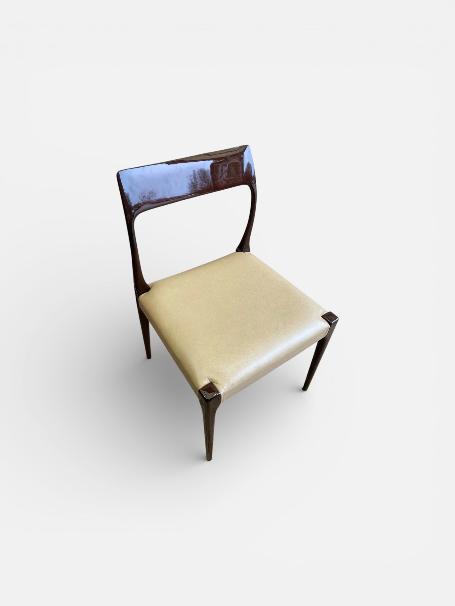 Set of Four Mid Century Style Laskasa Karen Laquered Dining Chairs