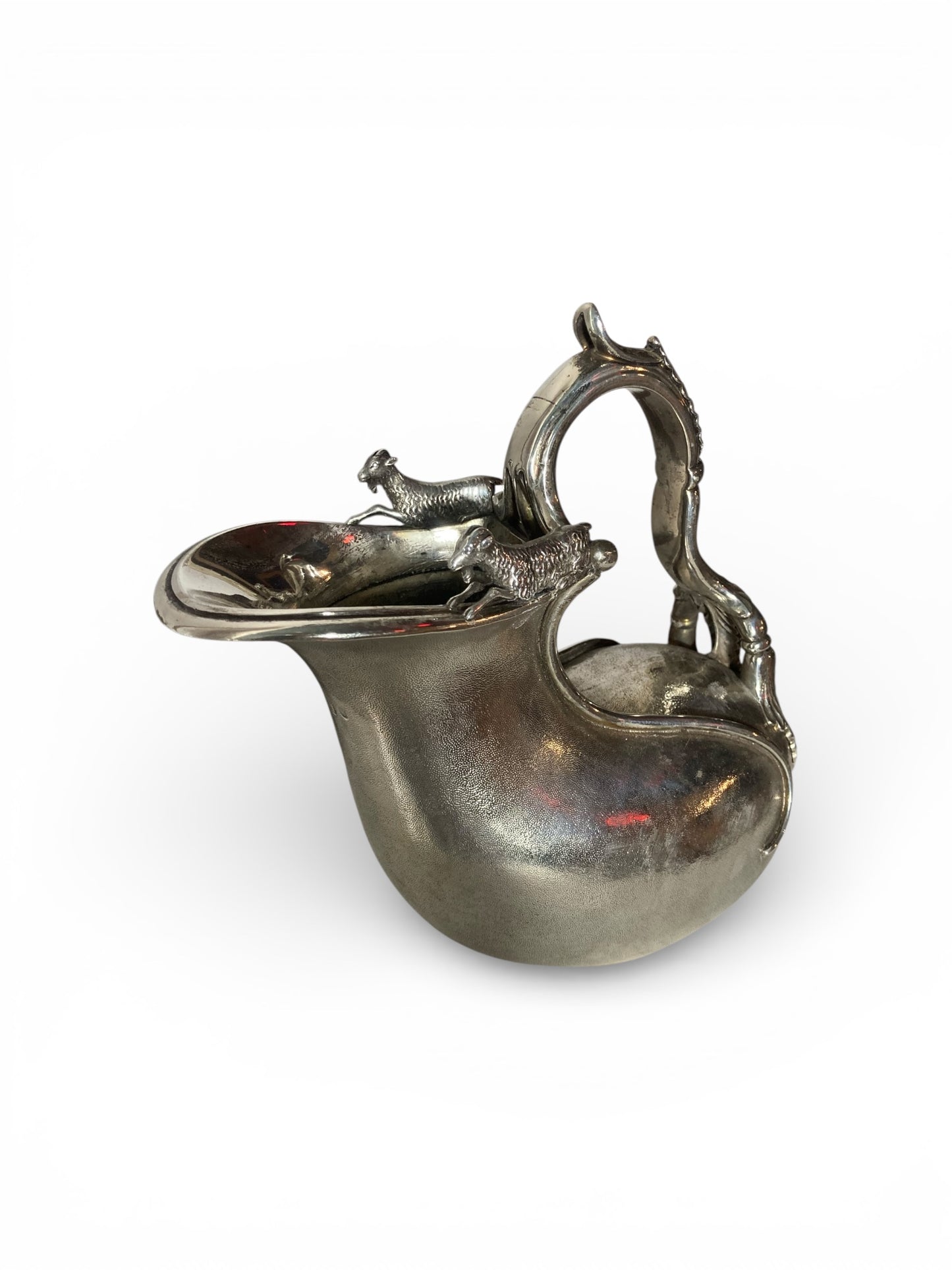 Antique Askos Jug Sterling Silver with markings 19th Century