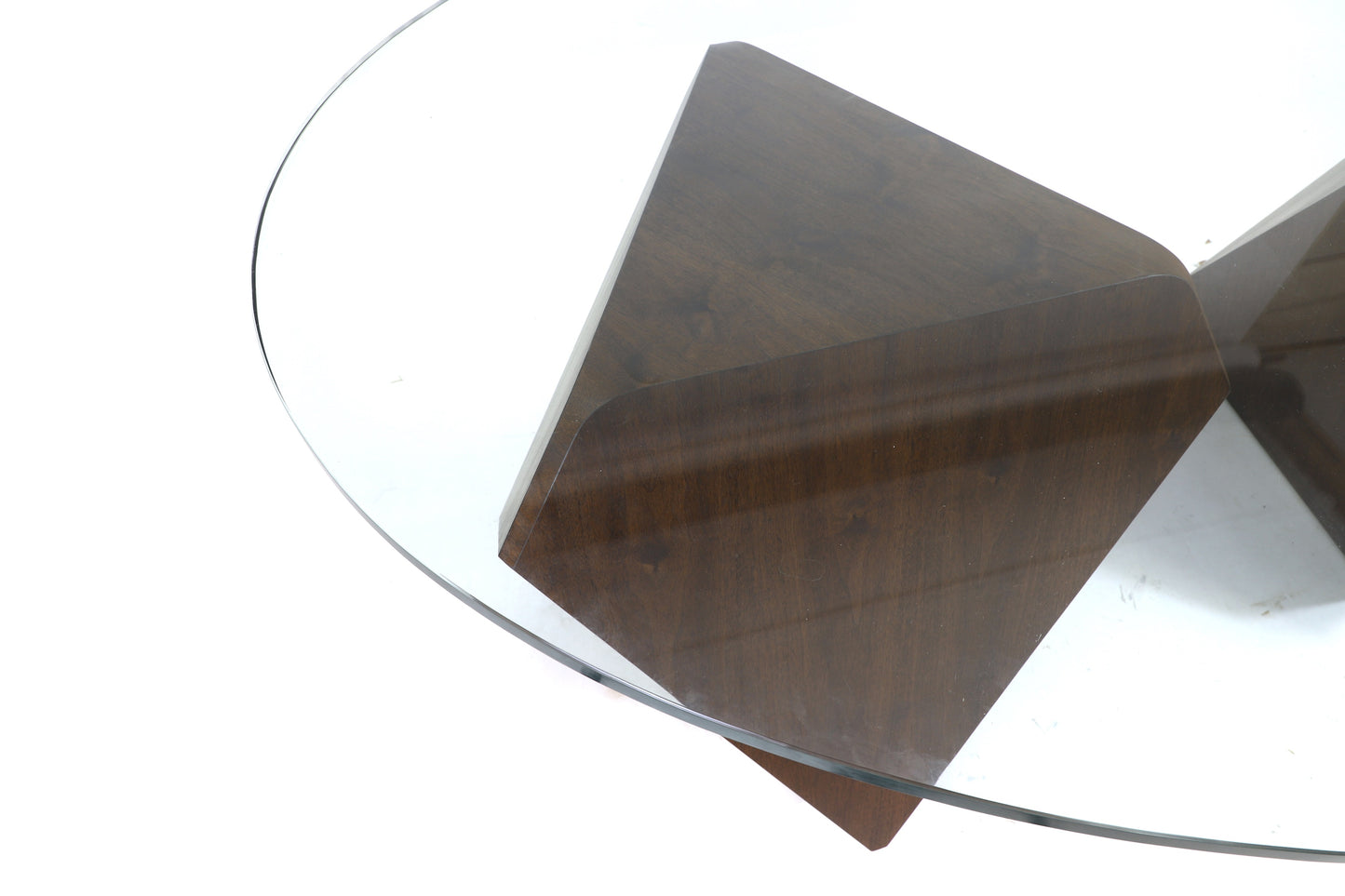 William Earle's iconic 'Hal' twin pedestal dining table with oval glass top