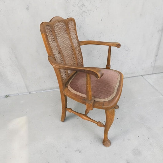 Antique French Louis XV style fauteuil armchair