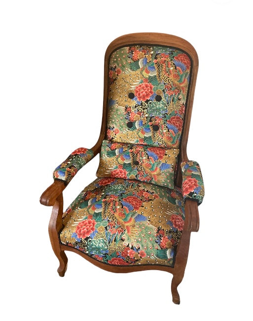 French 19th Century Chair Liberty style upholstery