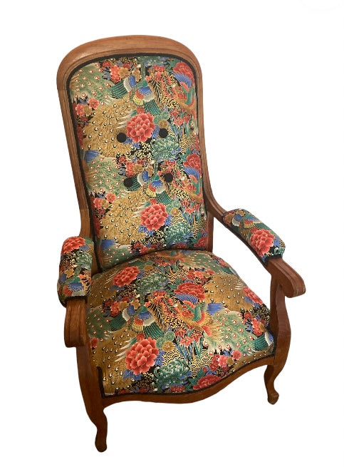 French 19th Century Chair Liberty style upholstery