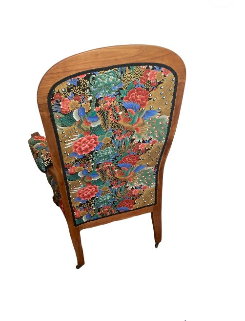 French 19th Century Chair Liberty style upholstery